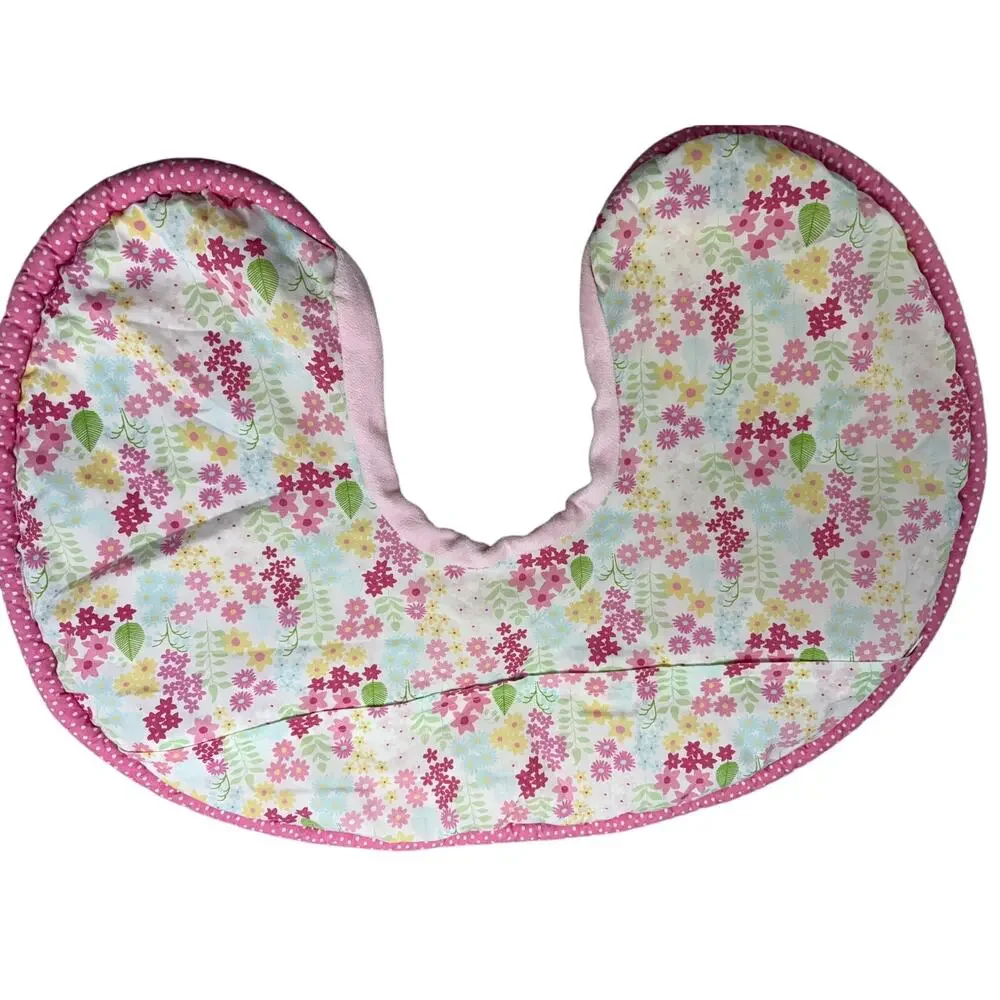 2 Boppy nursing pillow pink covers